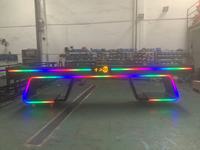 RIGEBA Table de DJ rotative à LED personnalisée, façade de scène pour boîte de nuit, bar, fête