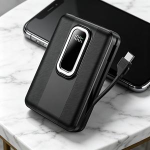 Cargador Portátil de Gran Capacidad de 10000 mAh <span class=keywords><strong>con</strong></span> Doble Cable, Precio Económico de Fábrica, Batería Externa de 10000 mAh - Product Image 2