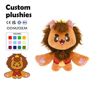 Mascotte de personnage personnalisée, adorable peluche Leo du zodiaque, adorable lion en peluche unisexe pour cadeaux - Product Image 1