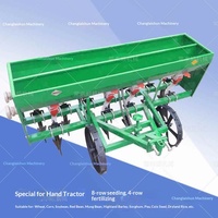 Nouveau modèle de semoir agricole à quatre roues, chariot à main intégré, machine de semis et de fertilisation capable de semer des haricots et du riz