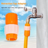 Connecteur de robinet, tuyau à tuyau dur, tuyau d'eau en plastique, connecteur rapide, adaptateur, amarrage, accessoires de pistolet à eau de lavage de voiture