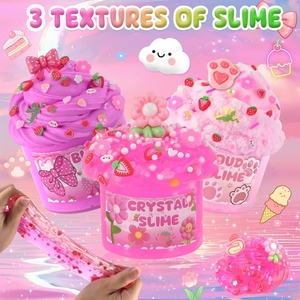 Kit de 6 pâtes à modeler dégradées roses, variétés croquantes, non collantes, 360 ml, pour enfants, idéal pour les fêtes, pour garçons et filles - Product Image 4