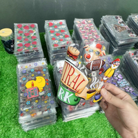 Etiquetas Adhesivas Personalizadas para Vasos, Resistentes al Agua y a los Rayos UV, Diseño de Dibujos Animados en PET, para Vasos Transparentes