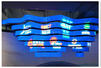 Modul LED Silinder Fleksibel VORTEX Ukuran Dapat Disesuaikan Kecerahan 2000cd Garansi 5 Tahun CMS Berbasis Cloud untuk Luar Ruangan/Dalam Ruangan
