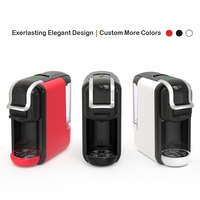 Machine à Café Espresso Automatique 19 Bars, pour Capsules et Café Moulu, Appareil Intégré de Style