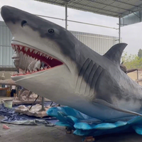 Modèle d'animal animatronique sur le thème marin Ocean Park, grand modèle de requin animatronique en usine