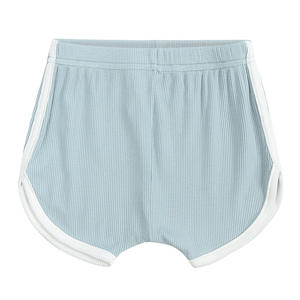 Nouveauté été, ensembles pour bébés et enfants, t-shirt assorti, couleur unie, coton côtelé, ensemble de vêtements pour nourrissons et tout-petits, 2 pièces - Product Image 6