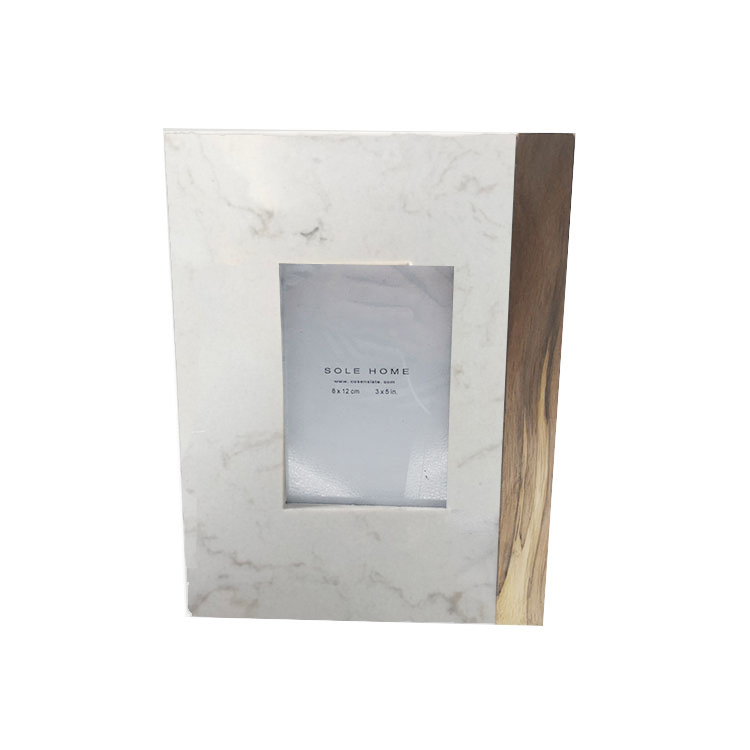Современная стойка Роскошная 4x6 5x7 8x10 Оптовая Продажа Милая Свадебная винтажная мраморная деревянная фоторамка
