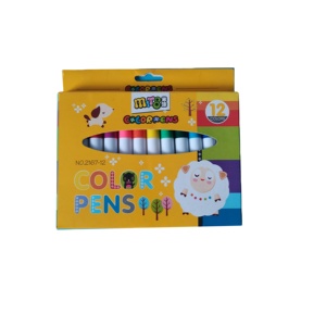 Hot Bán Jumbo Màu Nước Bút 10 Màu Sắc Có Thể Giặt Đánh Dấu Không Độc Hại Mực Siêu Tip Cảm Thấy Tip Cho Sinh Viên Trẻ Em Đóng Gói Thiết Lập - Product Image 6