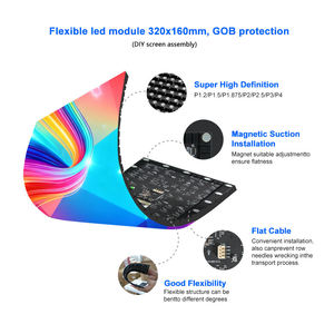 Écran LED commercial à cadre partagé pour réception, télécommandé, à montage mural, p2.5, pour hall d'entreprise et affichage de marque - Product Image 2