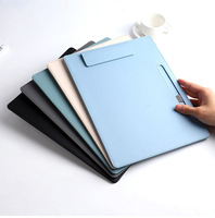Carpeta Portadocumentos A4 de Cuero PU de Alta Calidad con Logotipo Personalizado, Carpeta de Archivos de Negocios sin Bloc de Notas