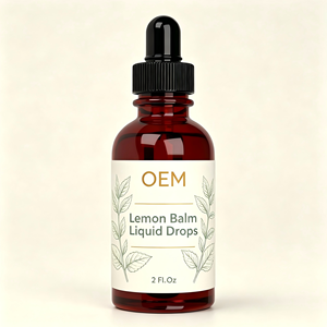 Gouttes liquides de mélisse biologique OEM pour le soutien de l'humeur, la relaxation, l'apaisement et la régulation nerveuse – Extrait de mélisse à base de plantes - Product Image 1