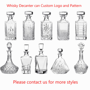 Wholesale 750ml <strong>Whisky</strong> Decanter Glass Bottles Container Decanter of <strong>Whisky</strong> for Restaurant Home Party - Product Image 4