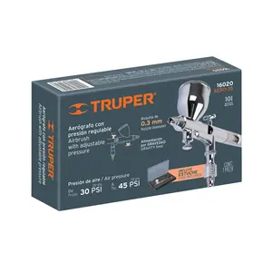 Pistola de Aerografía Profesional de Alimentación por Gravedad con Boquilla de 0.3 mm, Velocidad Ajustable, Control de Doble Acción, Vaso de Aluminio de 7 cc, Portátil - Product Image 5