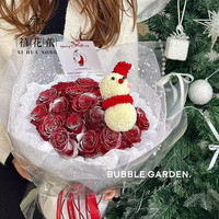 Xihuanong Snow Spot Fil Fleur Emballage Gaze Net À La Main DIY Sac Matériel 50cm X 4 Yards Modèle XDS