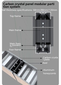 Modular Interior Office <strong>Wooden</strong> Demountable <strong>Wall</strong> <strong>Partition</strong> Privacy Solid <strong>Wall</strong> Steel Plate <strong>Partition</strong> System - Product Image 5