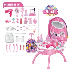 Ensemble <span class=keywords><strong>de</strong></span> jeu 4-en-1 <span class=keywords><strong>pour</strong></span> enfants : Coiffeuse <span class=keywords><strong>de</strong></span> maquillage avec miroir, chariot et kit <span class=keywords><strong>de</strong></span> beauté <span class=keywords><strong>pour</strong></span> ongles, <span class=keywords><strong>pour</strong></span> <span class=keywords><strong>filles</strong></span>, jeu <span class=keywords><strong>de</strong></span> <span class=keywords><strong>salon</strong></span> <span class=keywords><strong>de</strong></span> mode - Product Image 5
