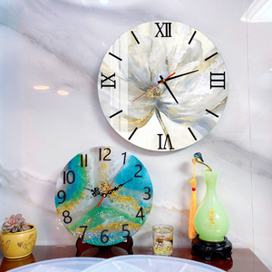 Dm732 lớn Roman số đồng hồ Silicon khuôn Đồng hồ nhà thiết kế trang trí Silicone khuôn mẫu cho bê tông - Product Image 4