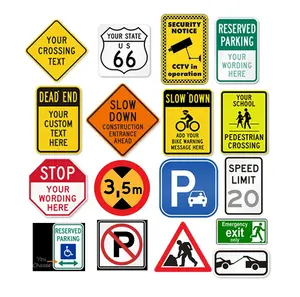 定制铝反光警告标志道路安全交通标志定制道路MUTCD安全标志板