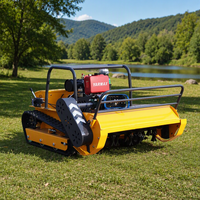 Vente directe usine : Robot tondeuse autotracté télécommandé à moteur essence/diesel 800/1000/1200mm pour jardin