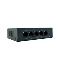 Switch PoE Inteligente de 5 Puertos, Administrado, con Soporte VLAN de 1 Año, Confiable para Negocios y Villas, Garantiza Conectividad Robusta para Cámaras IP