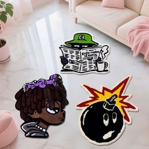 พรมสั่งทำพิเศษ พรมทัฟท์มือ รูปทรงไม่สม่ำเสมอ พรมอนิเมะ พรมหนานุ่มหรูหรา สั่งทำพิเศษ พรมอนิเมะชิ้นเดียว - Product Image 1