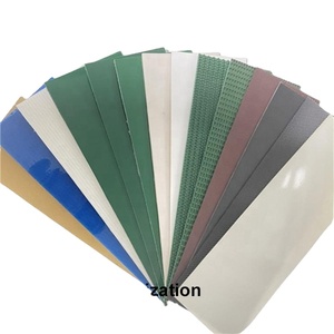 Bande transporteuse plate en PVC à motif diamant de 3,0 mm d'épaisseur, anti-usure, verte brillante, dimensions personnalisées pour la manutention logistique - Product Image 6