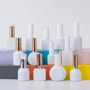 Flacon de <span class=keywords><strong>vernis</strong></span> à ongles <span class=keywords><strong>kaki</strong></span> de haute qualité 10 ml, flacon vide en verre transparent avec couvercle blanc et pinceau - Product Image 6