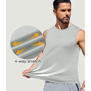 Camiseta Deportiva sin Mangas para Hombre, Secado Rápido, Paquete de 3, Protección Solar para Verano, Camisetas para Correr - Product Image 3