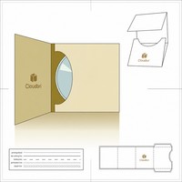 Caja de Almacenamiento al por Mayor para Lentes de Contacto de Color con Ventana de Exhibición, Caja de Empaque para Lentes Oculares