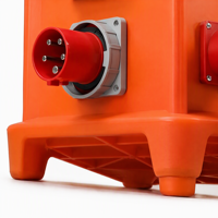 Boîte de distribution empilable YT IP44 63A 400V, boîte de prise de courant mobile étanche, utilisation industrielle en extérieur