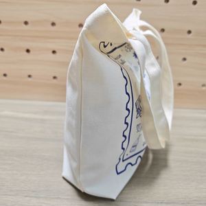 Promotional Gift Custom Stamp Print <b>Canvas</b> <b>Tote</b> Bag Drawstring Pouch Set Travel Souvenir - Product Image 3