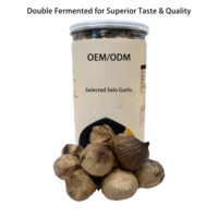 Ail noir fermenté naturel Solo 500g, en conserve sous vide, durée de conservation 12 mois, prêt à consommer, doux, biologique, Halal, ISO, origine Chine