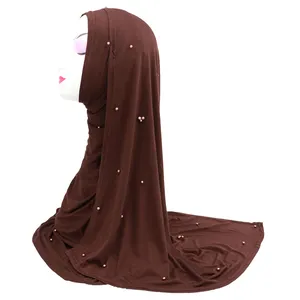 2019 Malaysia Style Women Hijab Islamic cotton Scarf With Jewelled