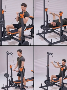 Coosport Giá tập thể dục gấp ngồi xổm có thể điều chỉnh băng ghế dự bị Báo Chí Giá gấp băng ghế dự bị Báo Chí giường đa chức năng trọng lượng - Product Image 6