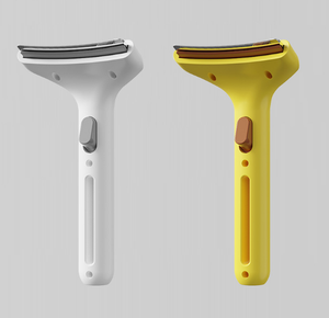 Brosse démêlante auto-nettoyante en acier inoxydable pour animaux de compagnie, outil de toilettage pour chiens et chats, peigne de massage pour poils et nœuds - Product Image 1