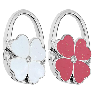 Support de table pliable en aluminium antidérapant et résistant aux rayures en forme de trèfle à quatre feuilles, capacité de 3 kg pour bureau - Product Image 1