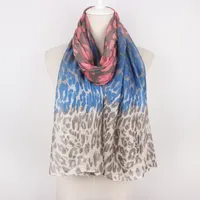 Stile classico di Alta Qualità Voile Sciarpa della Stampa Del Leopardo Delle Donne Hijab