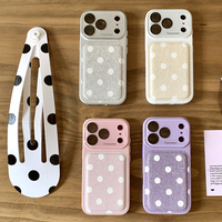 Coque de téléphone antichoc Ins Korean Candy Dermatoglyphics Circle Dots pour iPhone 18 Pro Max 17 16 15