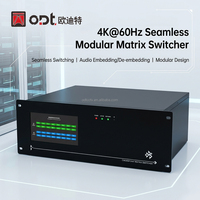 Mezclador de Video Profesional 4K 12x32 con Pantalla Táctil de 7 Pulgadas, Control TCP/IP/RS232 para Sistemas de Visualización AV para Transmisiones