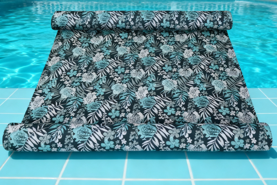 Patrón de flores blancas