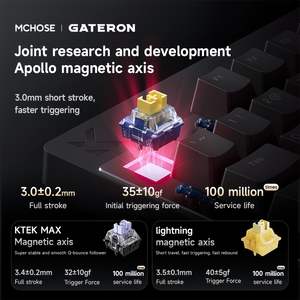 MCHOSE Mix 87 Clavier de jeu à interrupteur magnétique à effet Hall 128K Taux de balayage à touche unique 8K Taux de retour Prix spécial en gros - Product Image 6