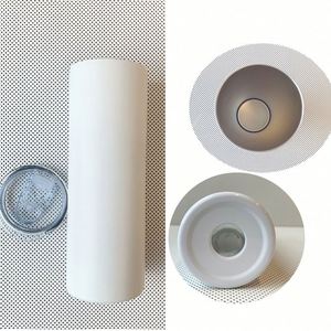 Vasos de sublimación mate de acero inoxidable de doble pared de 20 oz con pajitas y tapa, rectos, en blanco, desde almacén de EE. UU. - Product Image 4
