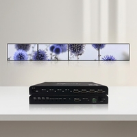 Empalmador de Pantallas Publicitarias Comerciales 1X4 3X1 1X3 2X2, Modo de Empalme 4K60, Entrada 1080P, Salida 180 °   Controlador HDMI con Rotación, Certificación FCC y CE