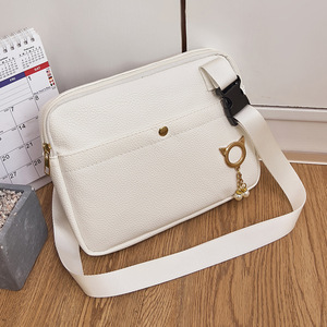 กระเป๋าถือสะพายไหล่ผู้หญิงแฟชั่นใหม่ปี 2024 ทำจากหนัง PU พร้อมสายโซ่ ปิดด้วยซิป สายสะพายเดี่ยว สำหรับผู้หญิง ฤดูร้อน ฤดูหนาว - Product Image 4