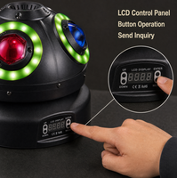 Projecteur de scène LED laser RVBW à tête mobile, effet stroboscopique, pour DJ, modèle Nebula Ship