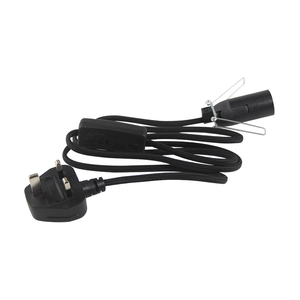 Dây Cáp Nguồn Ac 3 Chân Kiểu Anh Bóng Đèn <span class=keywords><strong>E14</strong></span> Với Công Tắc 303 Dây Nguồn Đèn Muối Anh Dây Giữ Đèn <span class=keywords><strong>E14</strong></span> Và Công Tắc Bật - Product Image 4