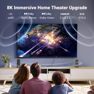 สาย2.1 <span class=keywords><strong>HDMI</strong></span> ความเร็วสูง8K ได้รับการรับรอง4K 240Hz 48Gbps HDCP earc HDR Dolby สำหรับ PS5 Xbox - Product Image 6
