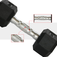 Haltères hexagonaux personnalisés WENDY pour la salle de sport, ensemble d'haltères hexagonaux pour usage commercial, haltères hexagonaux