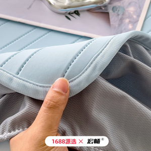 Hongchang Ice <b>Silk</b> Cooling Mat 3-Piece Set Fitted <b>Sheet</b> Summer Bedding For Infants Children Adults Elderly - Product Image 4